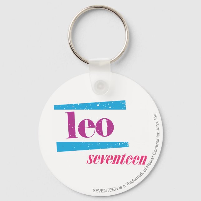 Leo Purple Key Ring (Front)