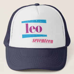 Leo Purple Trucker Hat