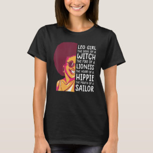 Leo Queen For Women Astrology Zodiac Girls Leo 3 T-Shirt