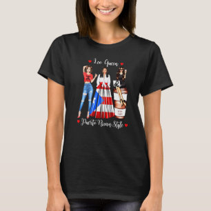Leo Queen Puerto Rico Woman Rican Girl Boricua Zod T-Shirt