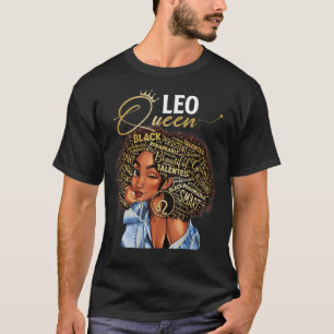 Leo Queen Sweet As Candy Birthday Gift For Black W T-Shirt