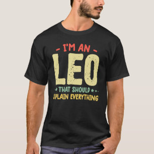 Leo quote shirt Funny Leo Birthday Zodiac humour