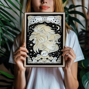 Leo Radiant and Regal - Astrology Art Poster