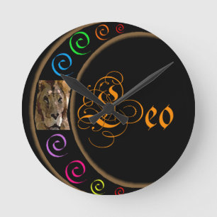 Leo Round Clock