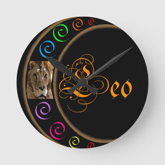 Leo Round Clock (Front)