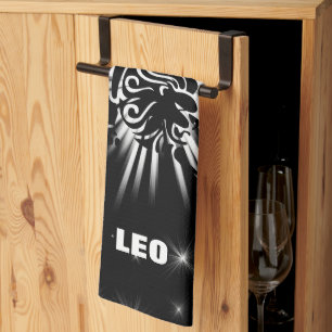 Leo sign tea towel