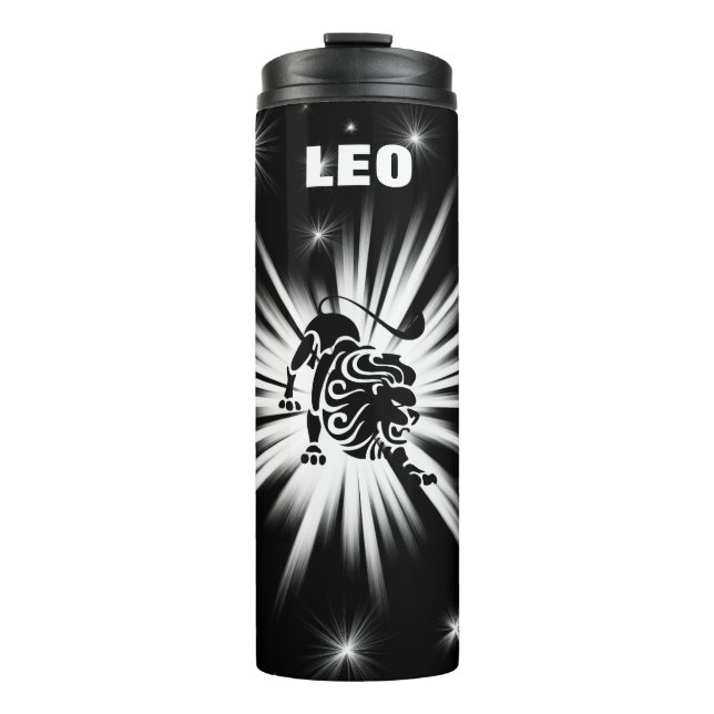 Leo sign thermal tumbler (Front)