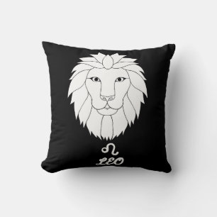 Leo Silhouette Reversible Throw Pillow