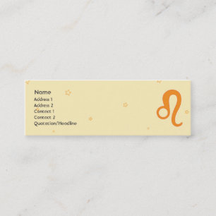 Leo - Skinny Mini Business Card