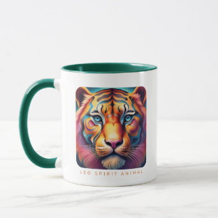 Leo Spirit Animal Tiger Face Alebrije Mug