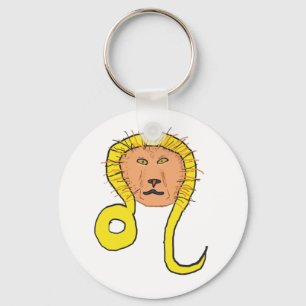 Leo Star Sign Key Ring