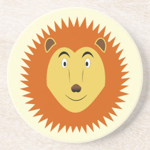 Leo Star Sign Lion Birthday Coaster