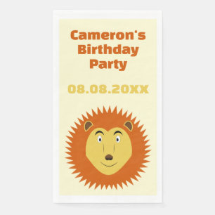 Leo Star Sign Lion Birthday Custom Napkin