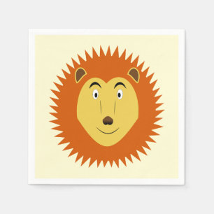 Leo Star Sign Lion Birthday Napkin