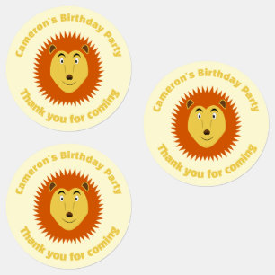 Leo Star Sign Lion Birthday Party Custom