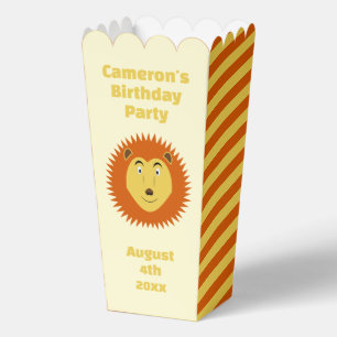Leo Star Sign Lion Birthday Party Favour Box