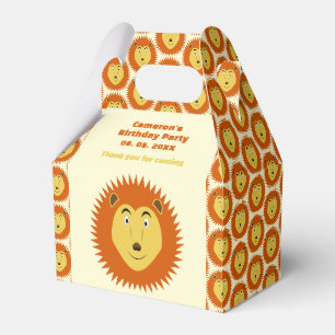Leo Star Sign Lion Birthday Party Favour Box