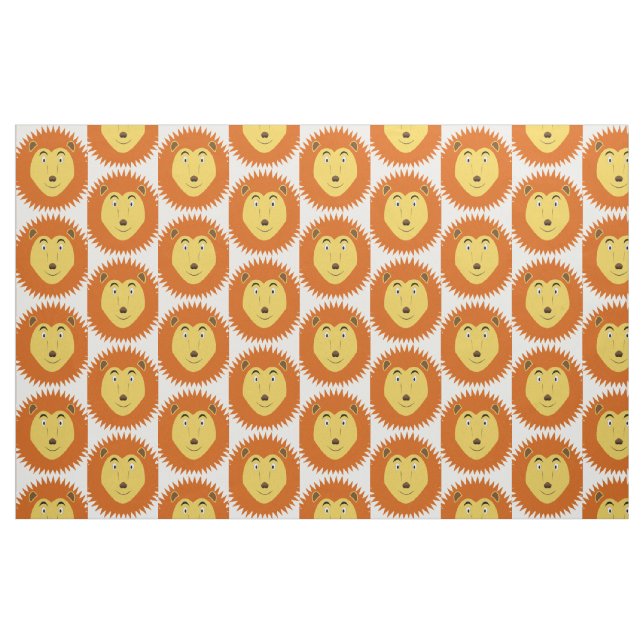 Leo Star Sign Lion Birthday Patterned Fabric (Fat Quarter)