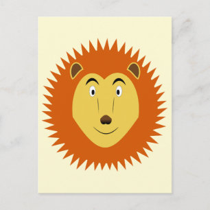 Leo Star Sign Lion Birthday Postcard