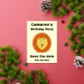 Leo Star Sign Lion Custom Birthday Party Foil Holiday Card | Zazzle