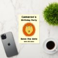 Leo Star Sign Lion Custom Birthday Party Foil Holiday Card | Zazzle
