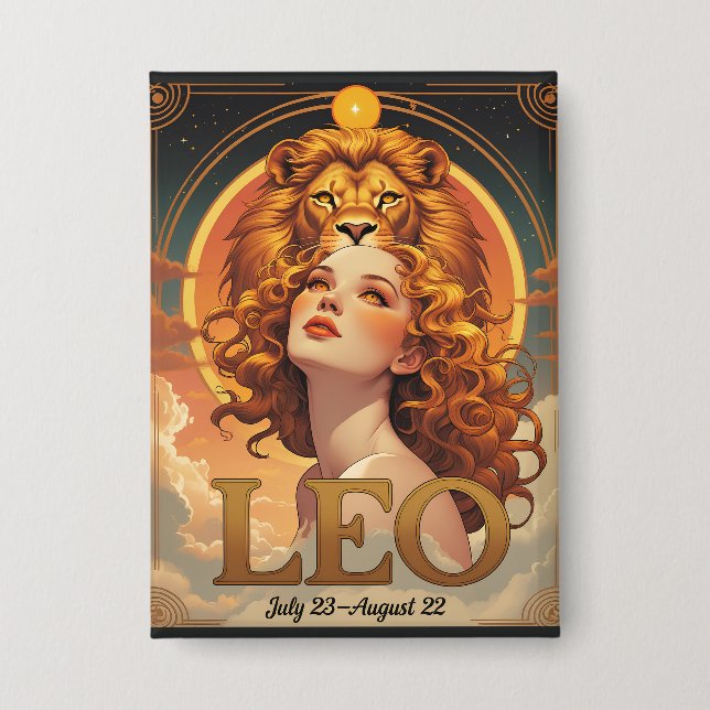 Leo Sun Sign Astrology July August Birthday (Front)