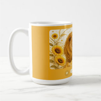 Leo Sunflower Art Nouveau Mug