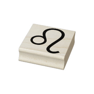 leo symbol art stamp