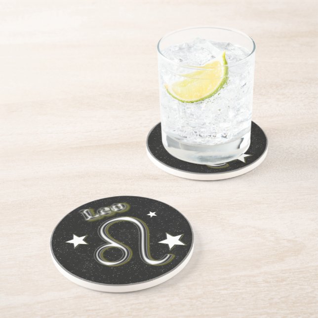 Leo symbol coaster (Side)