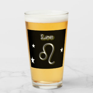 Leo symbol glass
