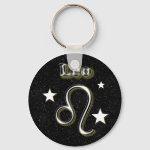 Leo symbol key ring