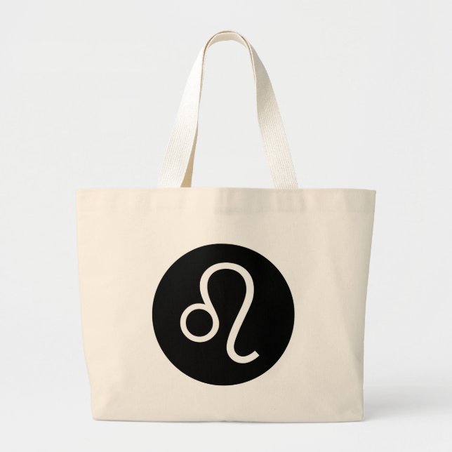 Leo Symbol Large Tote Bag (Front)