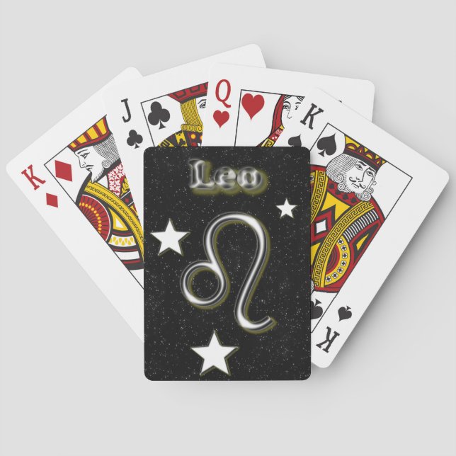 Leo symbol playing cards (Back)