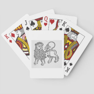 Leo (the Lion) an illustration from the 'Poeticon Playing Cards