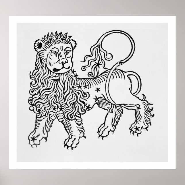 Leo (the Lion) an illustration from the 'Poeticon Poster (Front)