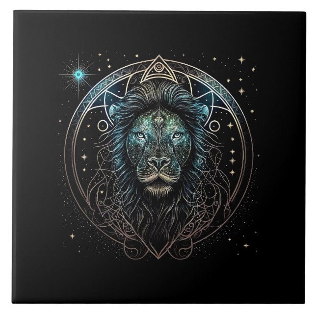 Leo the Lion Ceramic Tile (Front)