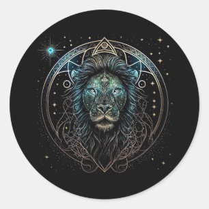 Leo the Lion Classic Round Sticker
