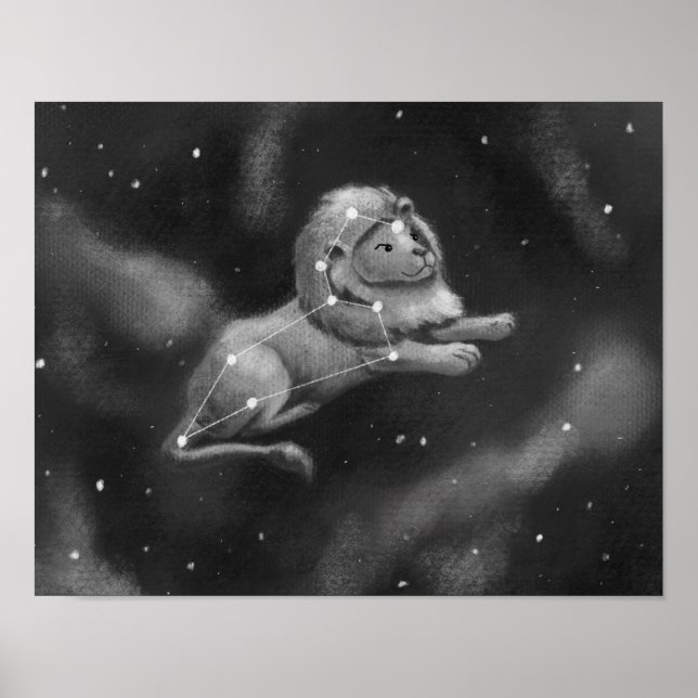 Leo the Lion Constellation Poster (Front)