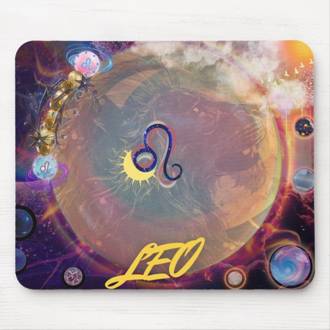 Leo the Lion Horoscope mousepad (Front)
