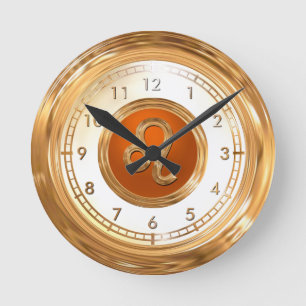 LEO - The Lion Horoscope Symbol Round Clock