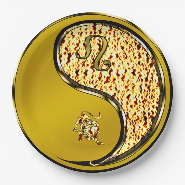 Leo the Lion Paper Plate (Front)