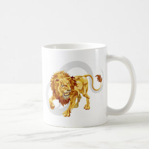 Leo the lion star or birth or zodiac sign coffee mug