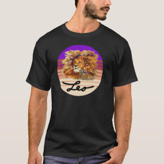 LEO THE LION T-shirt, Astrology Sign, Zodiac Sign  T-Shirt