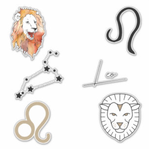Leo the Lion zodiac birthday astrology black