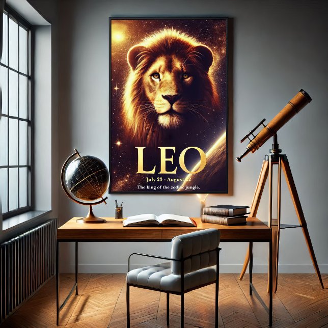 Leo the Lion Zodiac Celestial Poster (Creator Uploaded)