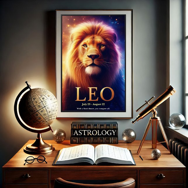 Leo the Lion Zodiac Celestial Poster (Creator Uploaded)