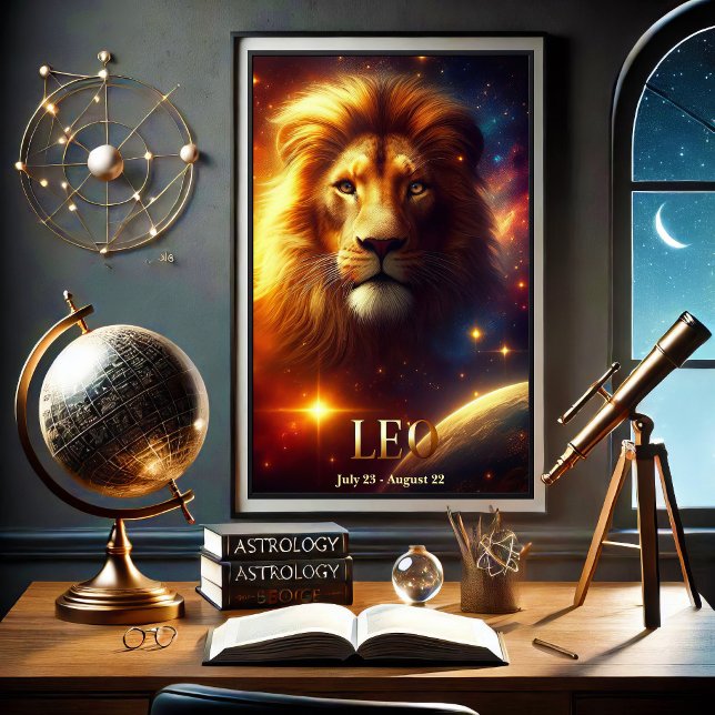 Leo the Lion Zodiac Celestial Poster (Creator Uploaded)