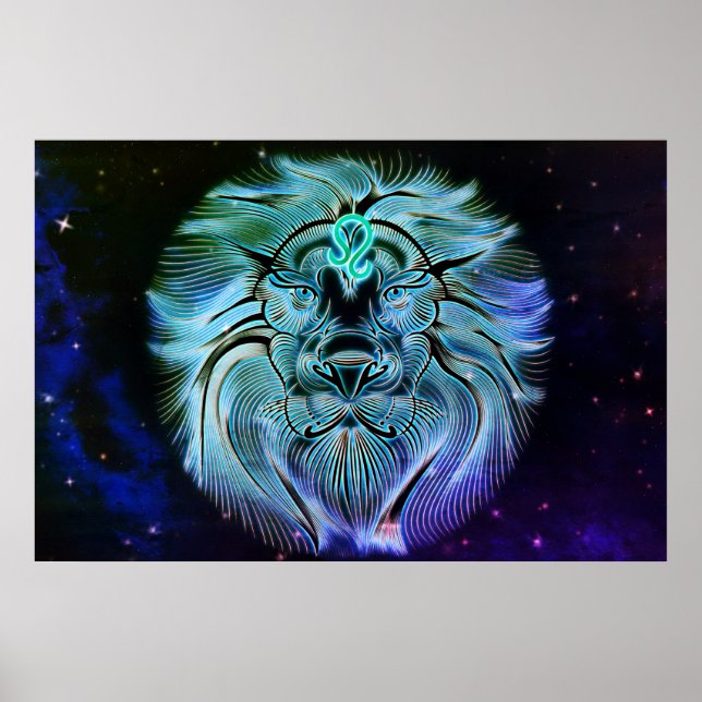 leo the lion zodiac poster (Front)