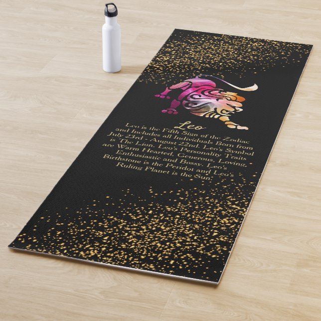 Leo The Lion - Zodiac Sign Yoga Mat (In Situ)