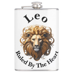 Leo The Lion: Zodiac's Fiery Birth Sign Hip Flask
